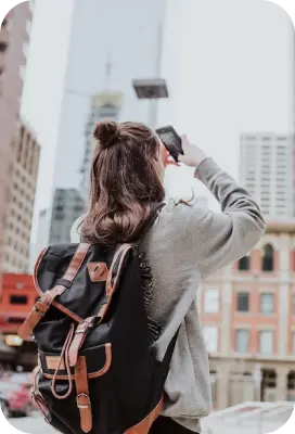 women taking a picture